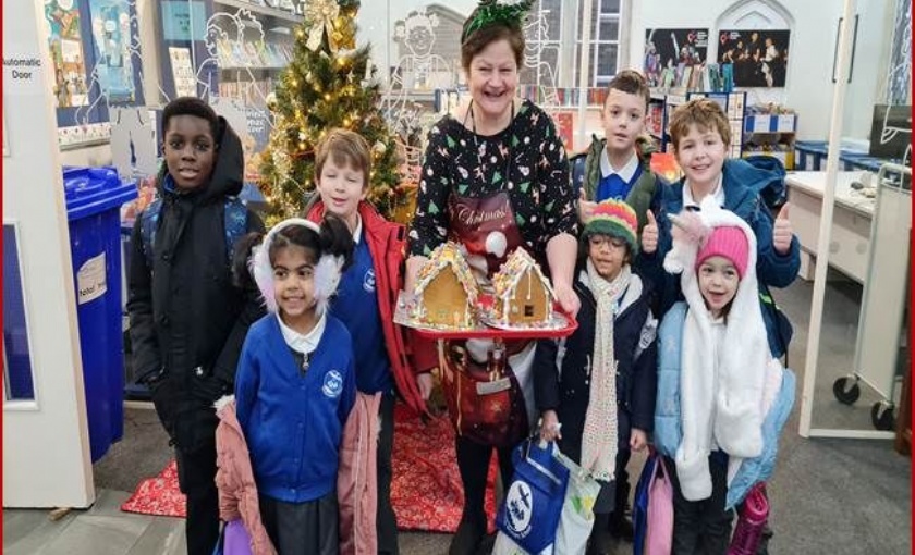 Roxeth Primary School - Breakfast Club in festive spirits